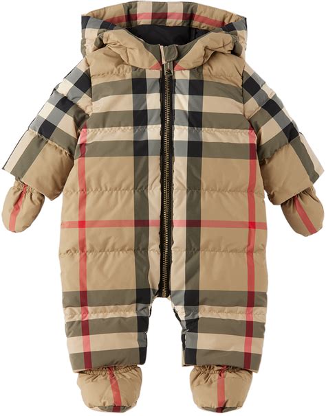 burberry infant snowsuit on sale|clothes Burberry baby clearance.